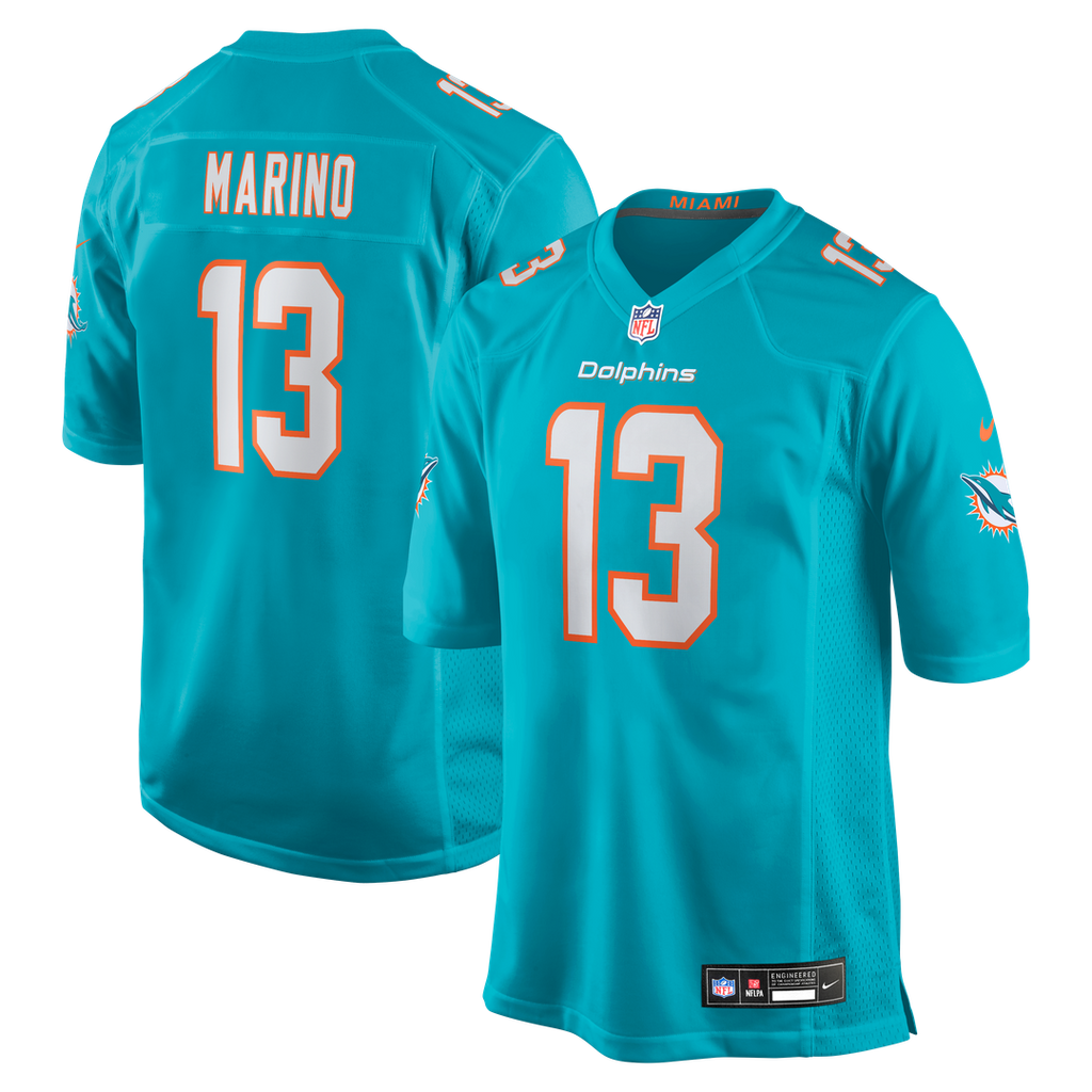 Miami Dolphins Dan Marino Nike Game Retired Player Jersey - Aqua