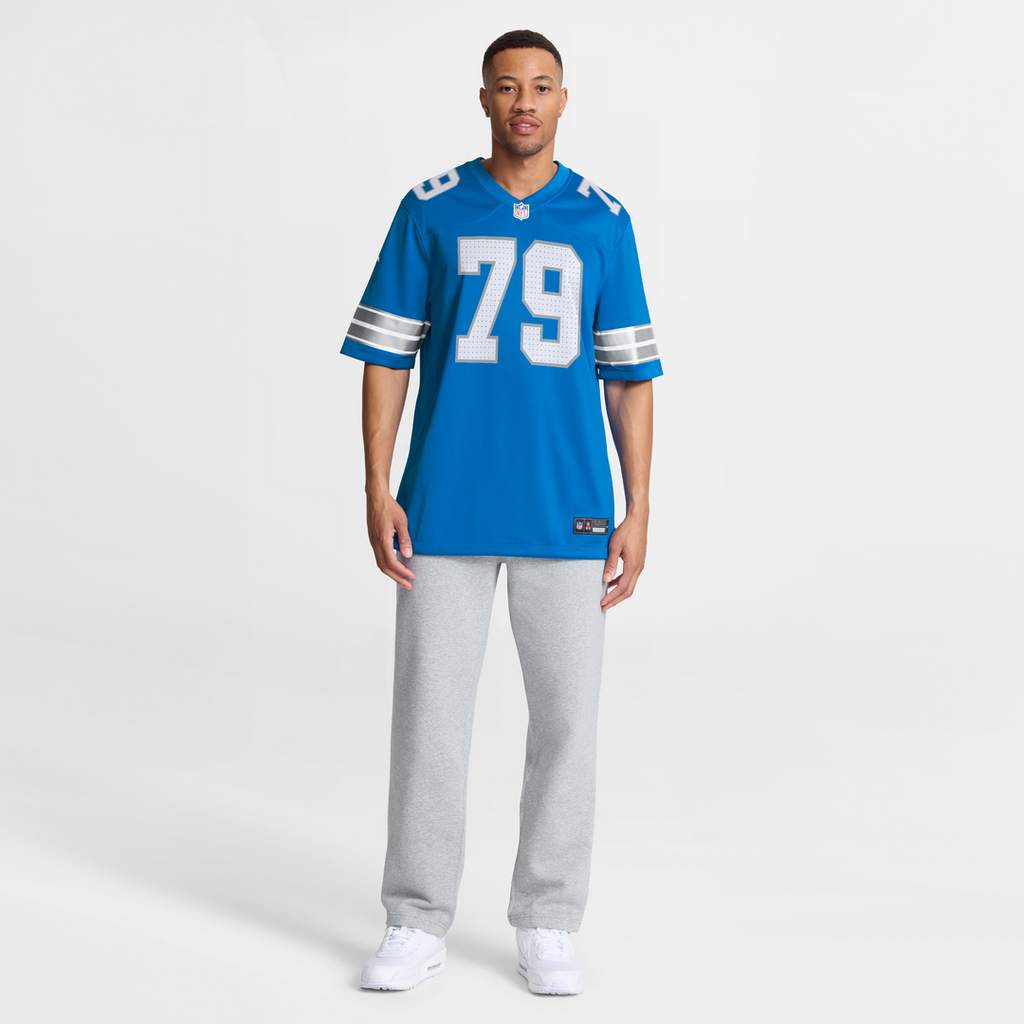 Detroit Lions Larry Borom Nike Team Game Jersey - Blue