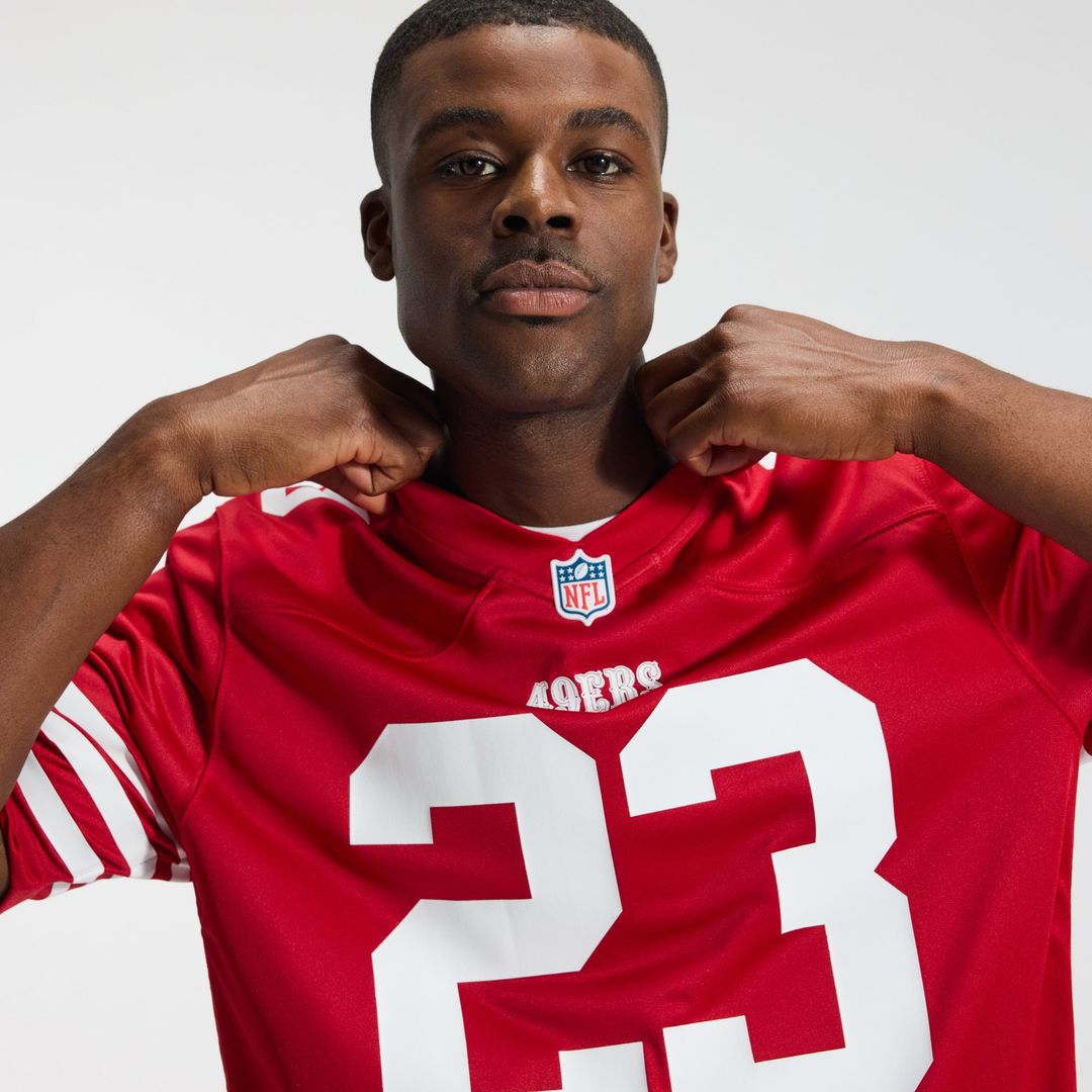 San Francisco 49ers Christian McCaffrey Nike Game Player Jersey - White