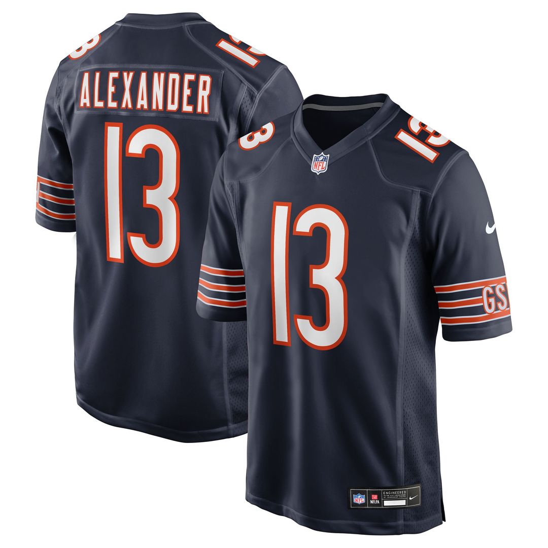 Chicago Bears Maurice Alexander Nike Team Game Jersey - Navy