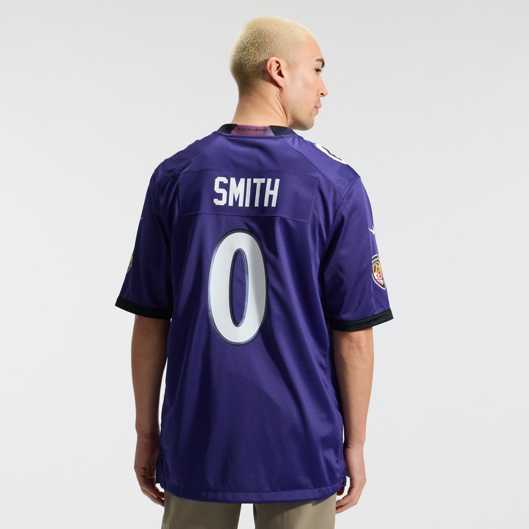 Baltimore Ravens Roquan Smith Nike Team Game Jersey - Purple