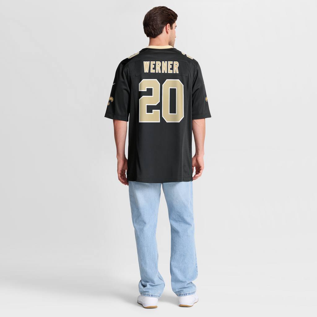 New Orleans Saints Pete Werner Nike Game Jersey - Black