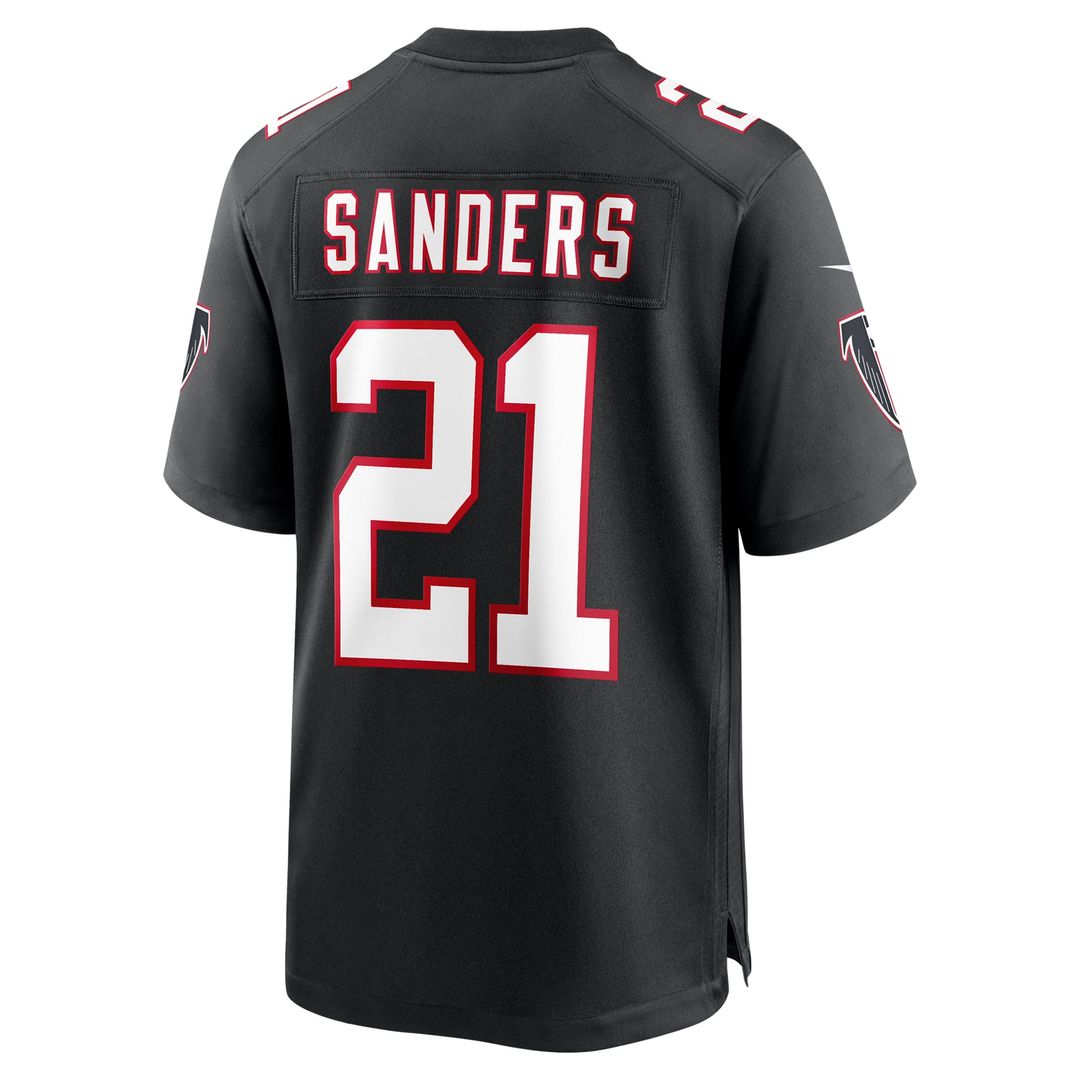 Atlanta Falcons Deion Sanders Nike Retired Player Alternate Game Jersey - Black