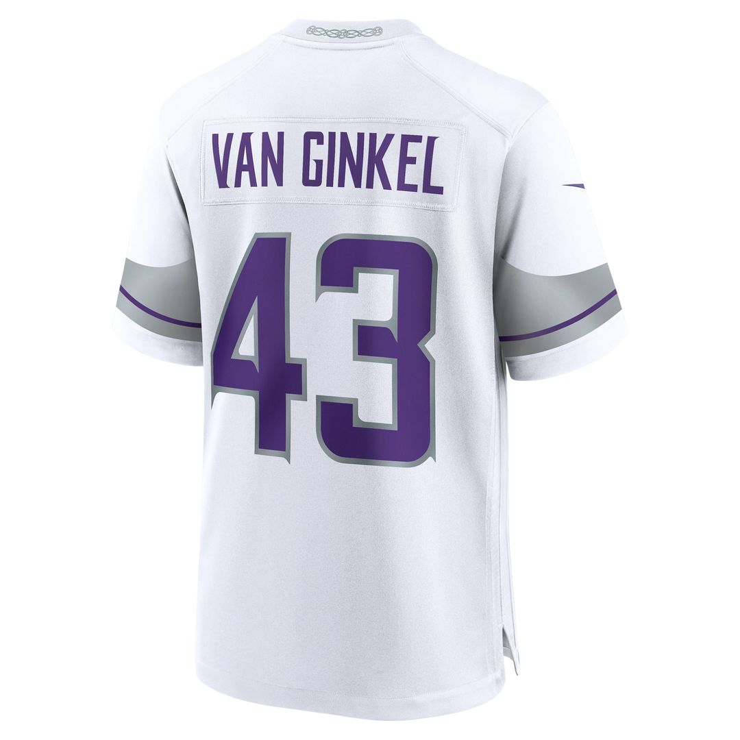Minnesota Vikings Andrew Van Ginkel Nike Alternate Game Jersey - White
