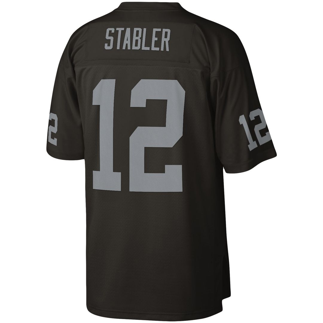 Las Vegas Raiders Ken Stabler Mitchell & Ness Legacy Replica Jersey - Black