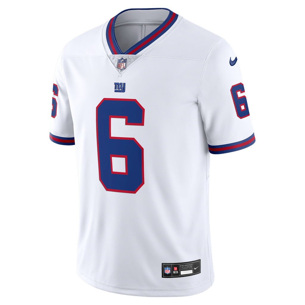 New York Giants Jaxson Dart Nike Vintage White Vapor Untouchable Stitched Limited Jersey - White