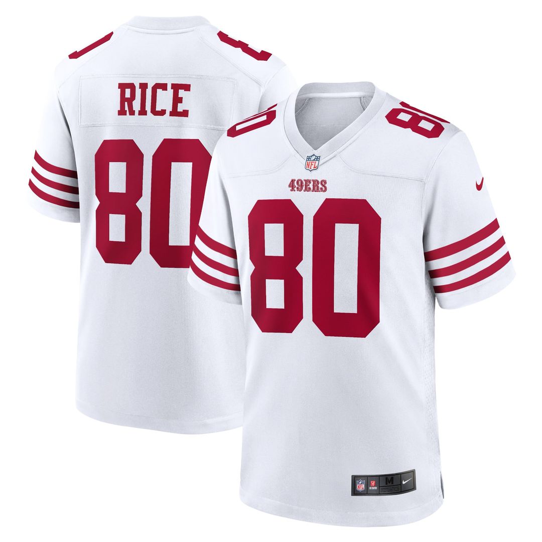 San Francisco 49ers Jerry Rice Nike Retired Player Game Jersey - White