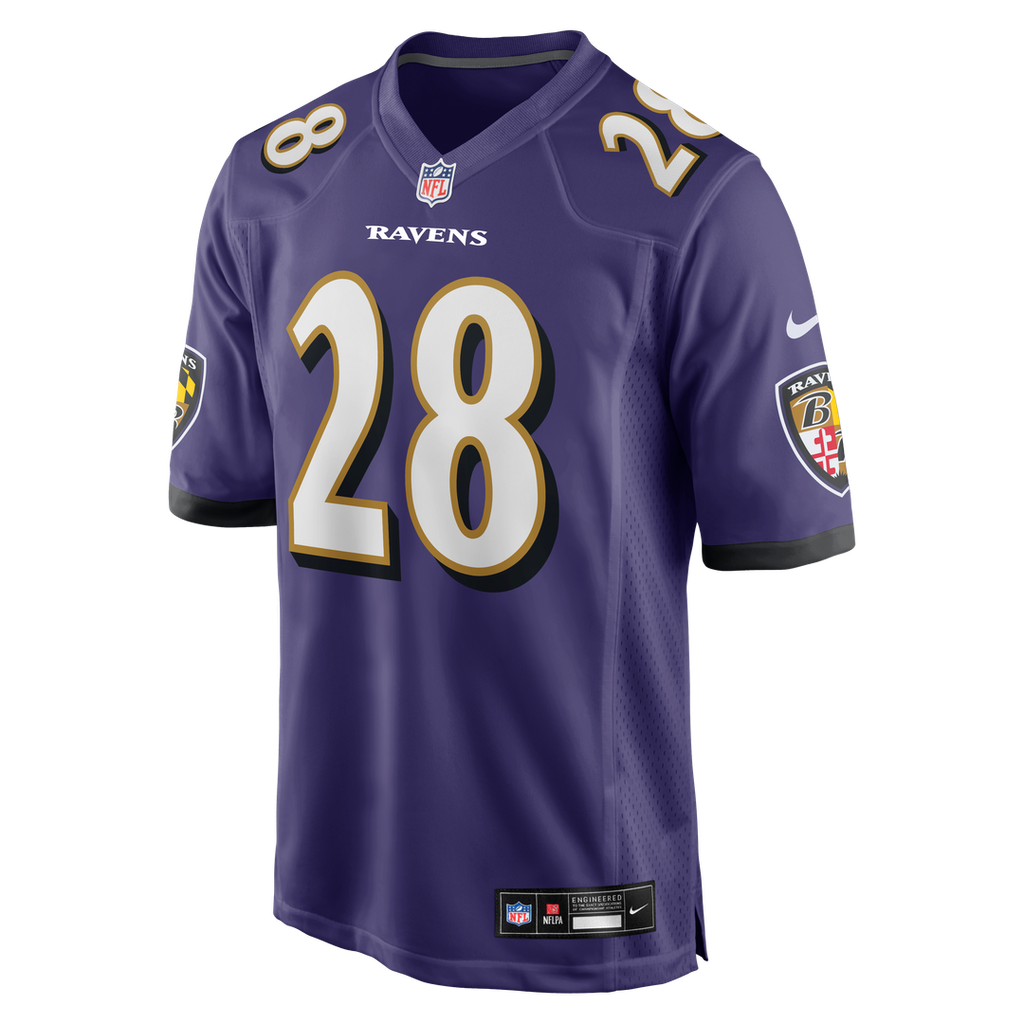 Baltimore Ravens Taven Bryan Nike Team Game Jersey - Purple