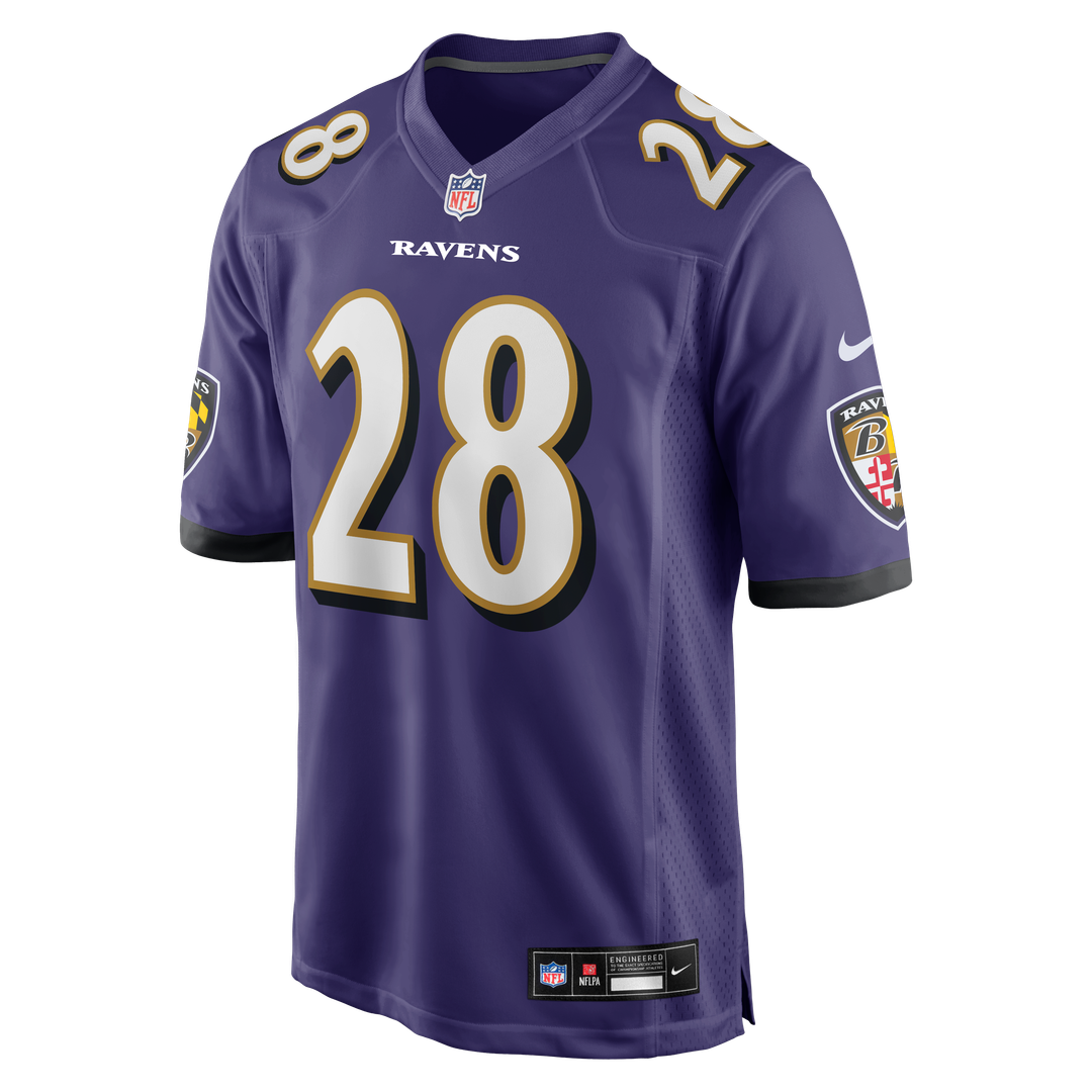 Baltimore Ravens Taven Bryan Nike Team Game Jersey - Purple