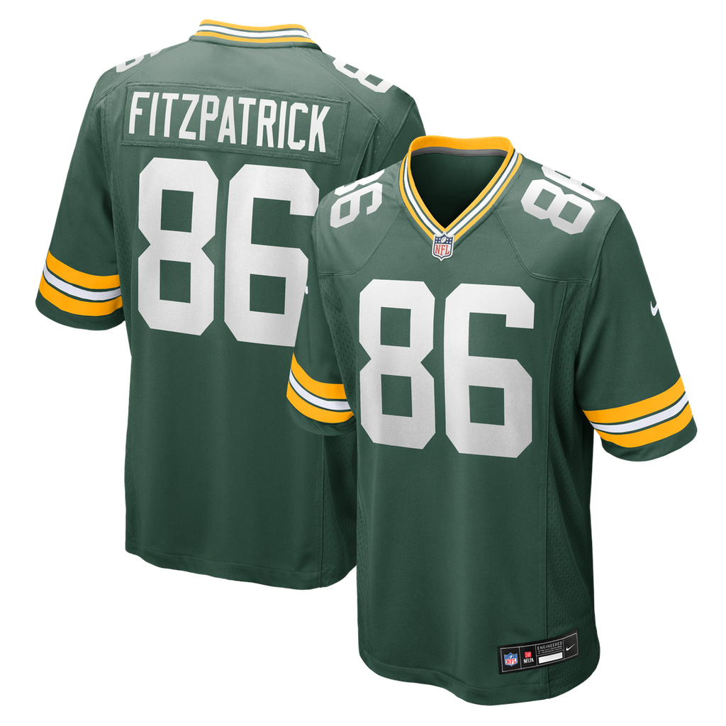 Green Bay Packers John FitzPatrick Nike Team Game Jersey - Green
