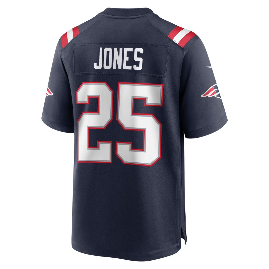 New England Patriots Marcus Jones Nike Game Player Jersey - Navy