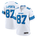 Detroit Lions Sam LaPorta Nike White Game Jersey - White