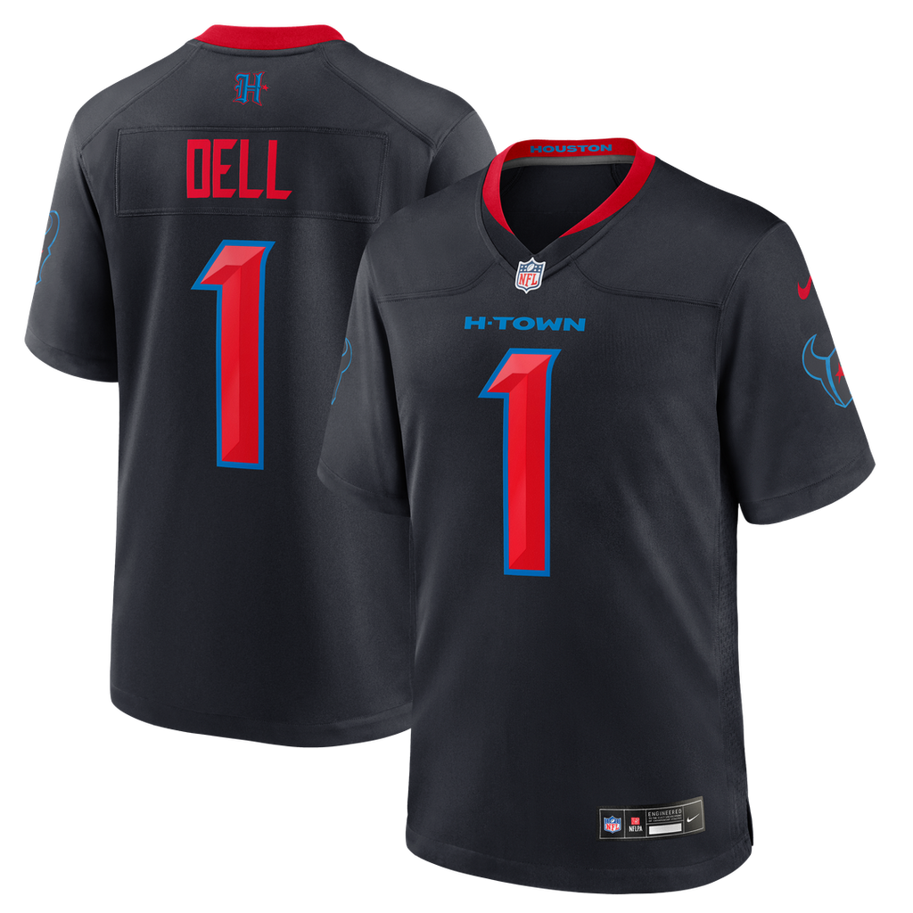 Houston Texans Tank Dell Nike Alternate Game Jersey - Navy