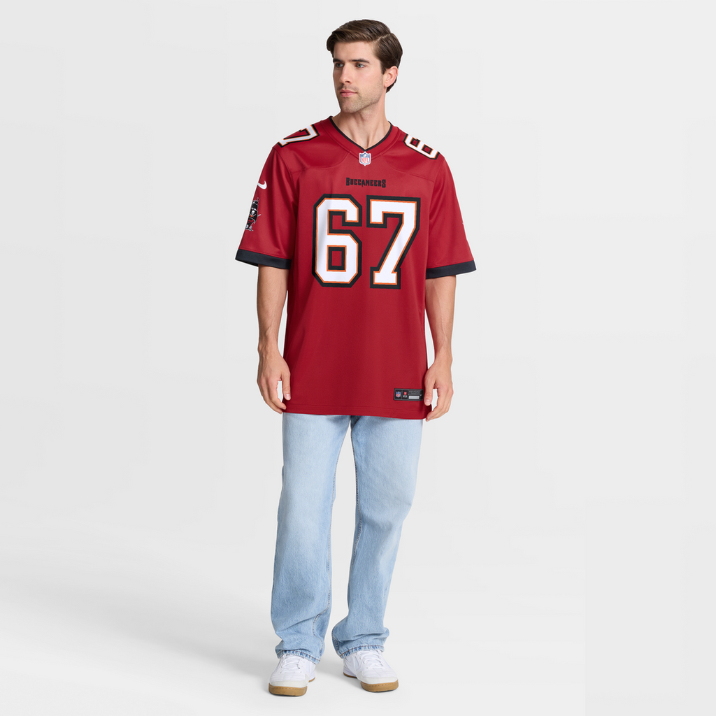 Tampa Bay Buccaneers Luke Goedeke Nike Game Player Jersey - Red