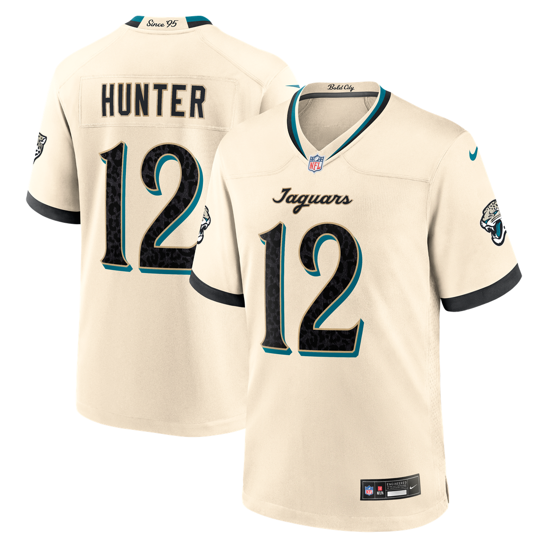 Jacksonville Jaguars Travis Hunter Nike 2026 Rivalries Collection Game Jersey - Natural