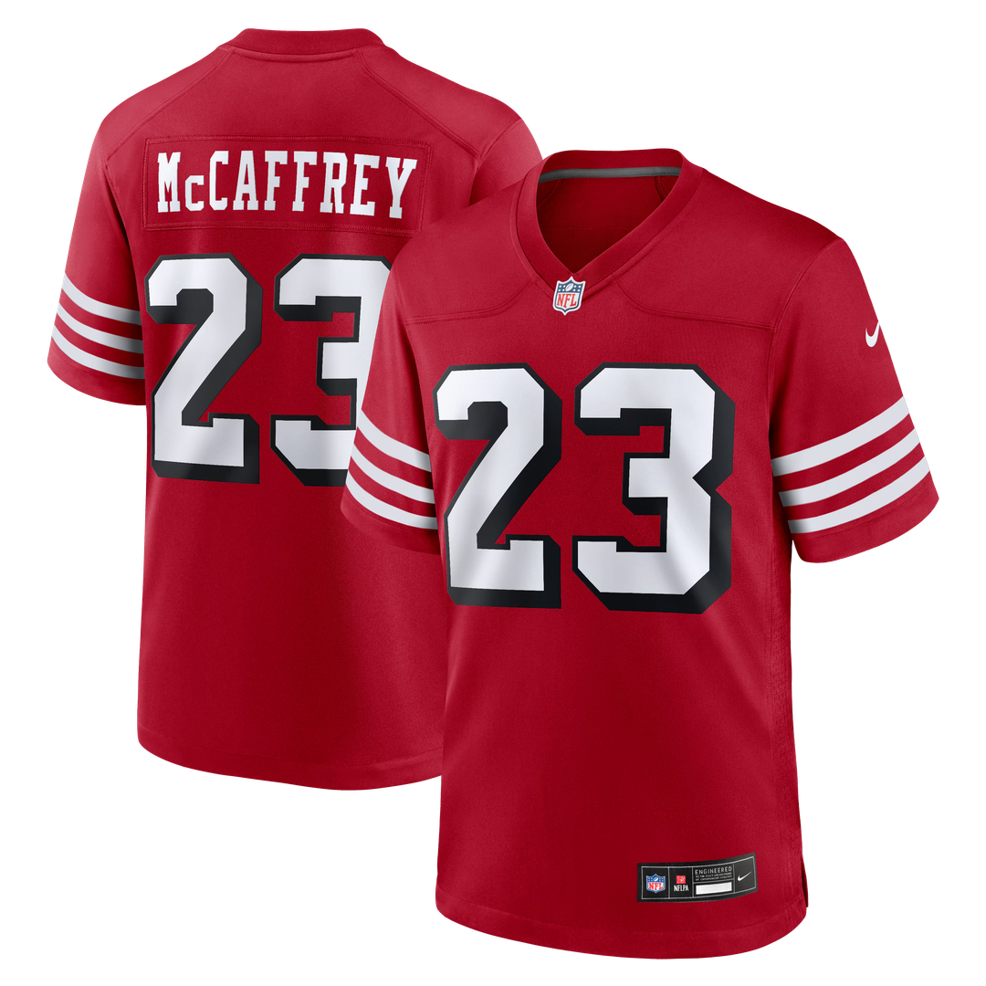 San Francisco 49ers Christian McCaffrey Nike Alternate Game Player Jersey - Scarlet
