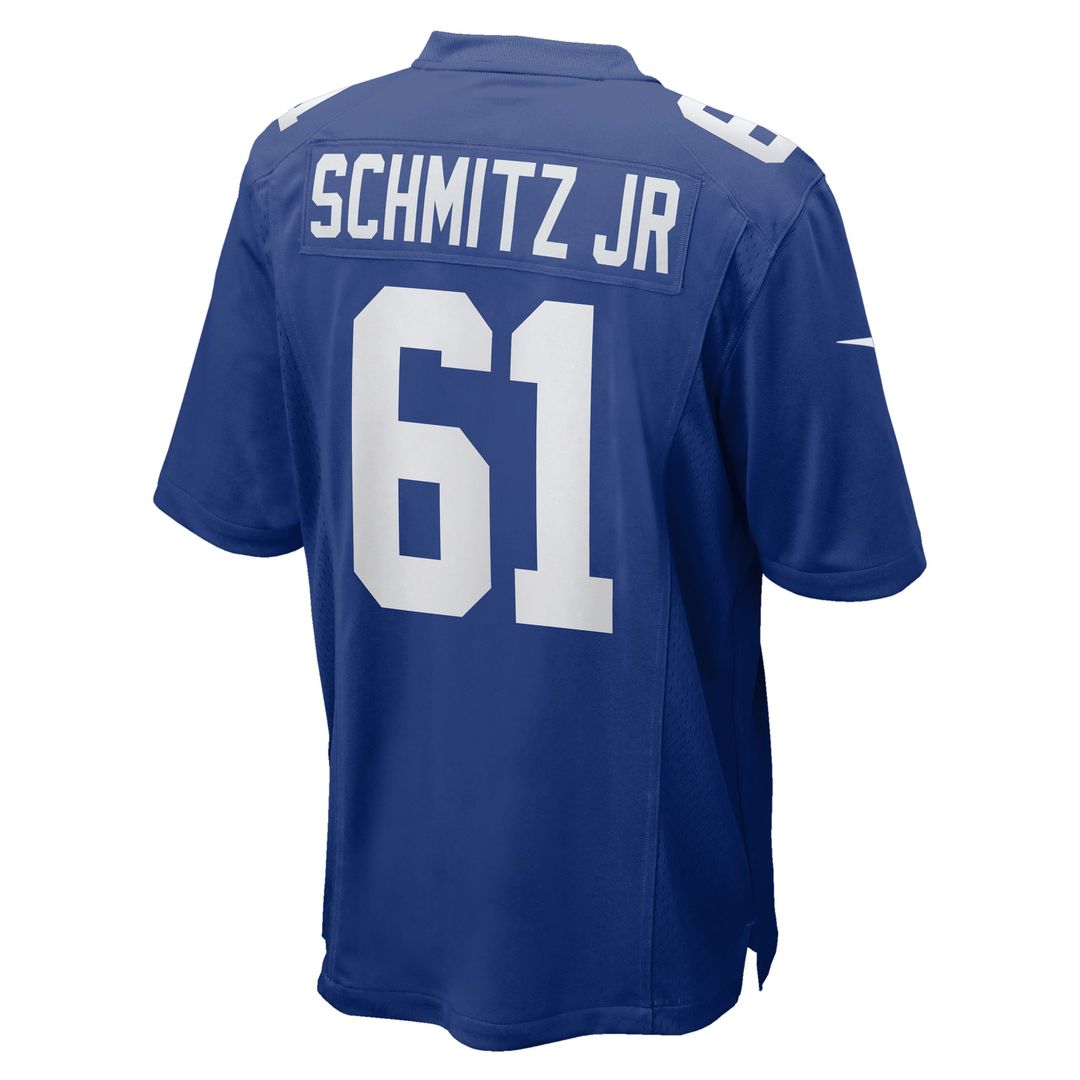 New York Giants John Michael Schmitz Jr. Nike Team Game Jersey - Royal