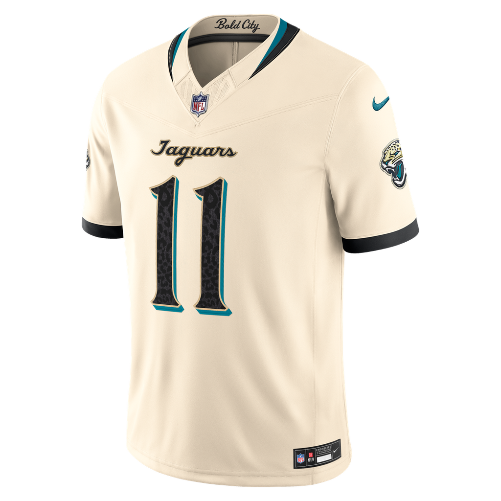 Jacksonville Jaguars Parker Washington Nike 2026 Rivalries Collection Stitched Limited Jersey - Natural