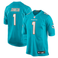 Miami Dolphins Chris Johnson Nike Team Game Jersey - Aqua