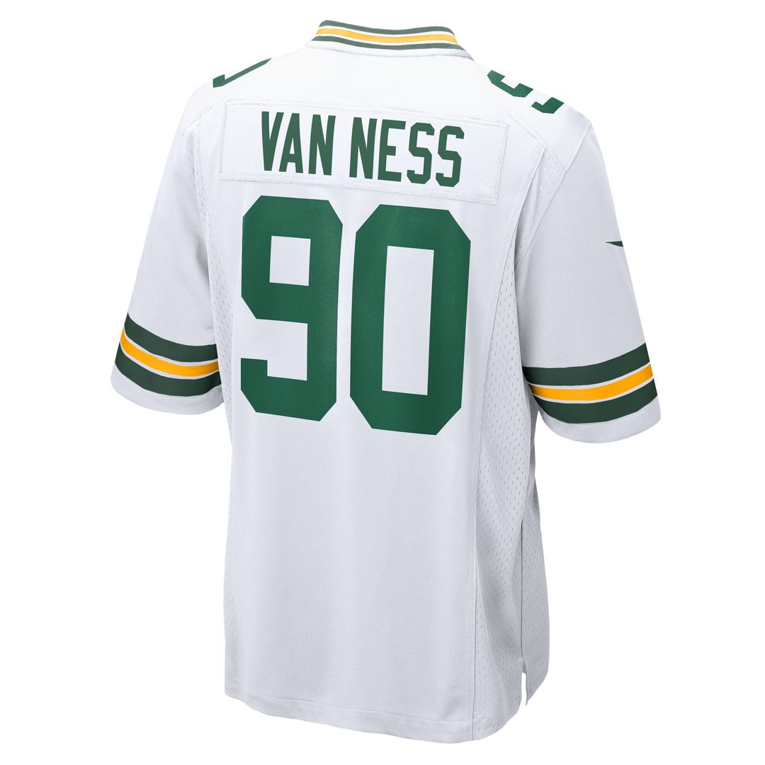 Green Bay Packers Lukas Van Ness Nike Game Jersey - White