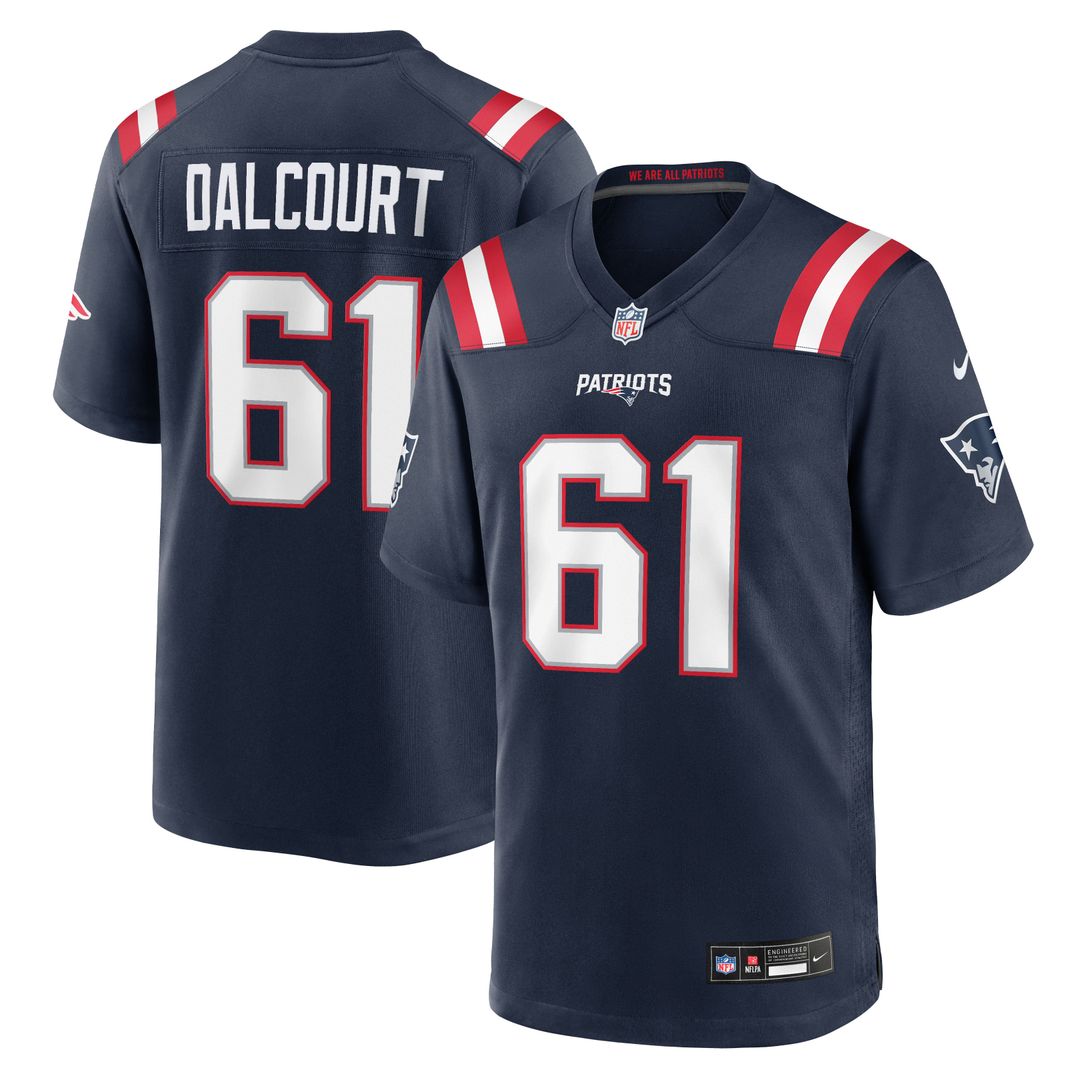 New England Patriots Darrian Dalcourt Nike Team Game Jersey - Navy