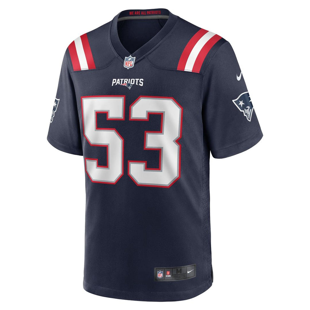 New England Patriots Christian Elliss Nike Game Jersey - Navy