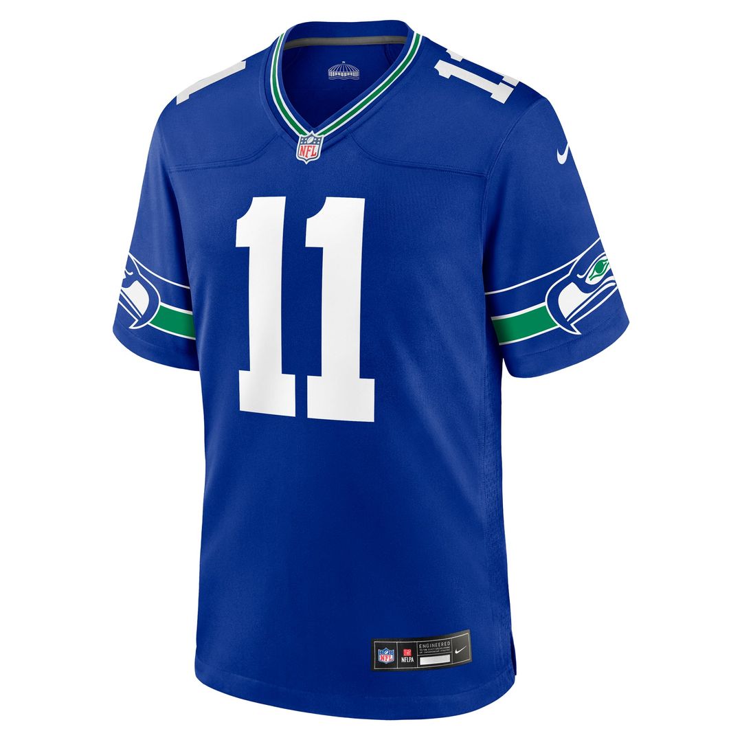 Seattle Seahawks Jaxon Smith-Njigba Nike Throwback Player Game Jersey - Royal