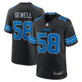 Detroit Lions Penei Sewell Nike 2nd Alternate Game Jersey - Black