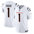 Cincinnati Bengals Ja'Marr Chase Nike Vapor F.U.S.E. Stitched Limited Jersey - White