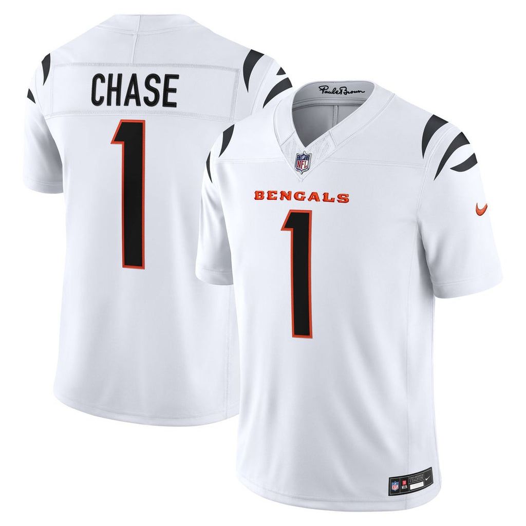 Cincinnati Bengals Ja'Marr Chase Nike Team Vapor F.U.S.E. Stitched Limited Jersey - Black