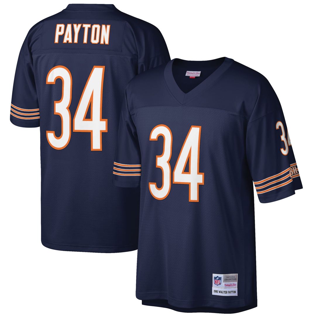 Chicago Bears Walter Payton Mitchell & Ness Big & Tall 1985 Retired Player Replica Jersey - White