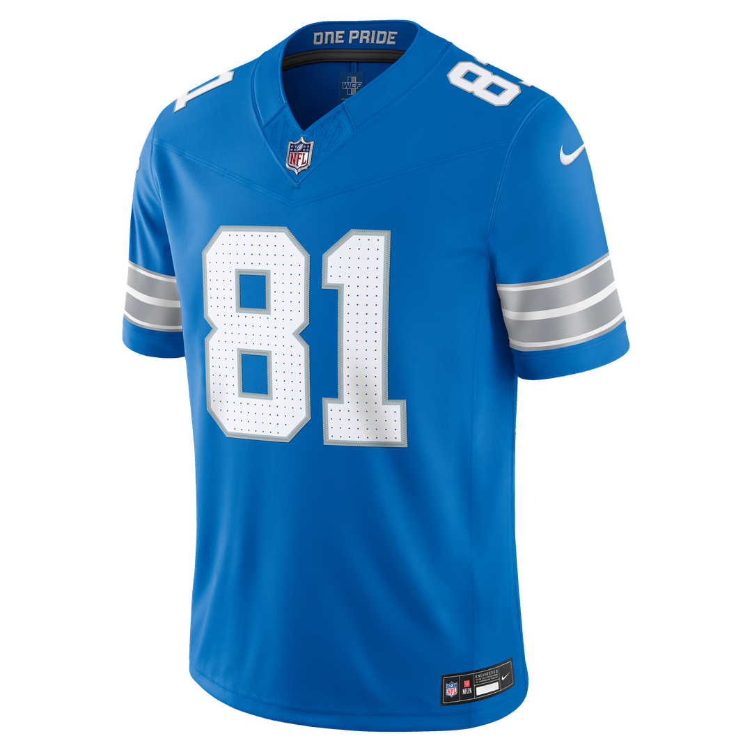 Detroit Lions Calvin Johnson Nike Vapor F.U.S.E. Stitched Retired Limited Jersey - Blue