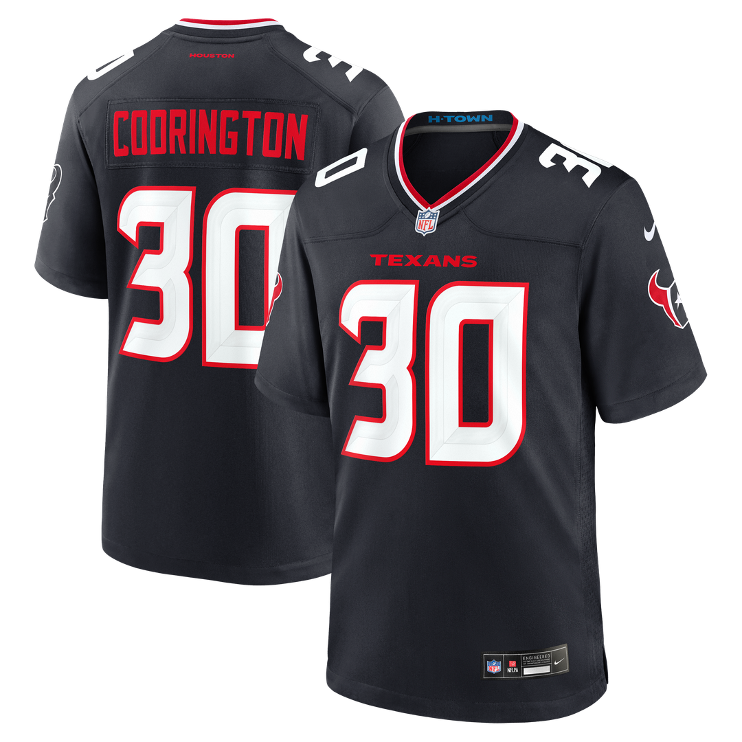 Houston Texans Brandon Codrington Nike Team Game Jersey - Navy