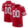 San Francisco 49ers Nike Custom Jersey - Scarlet
