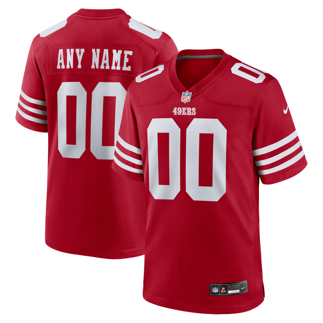 San Francisco 49ers Nike Custom Jersey - Scarlet