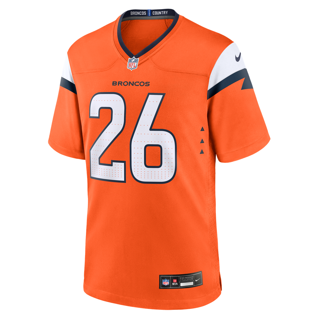 Denver Broncos Devon Key Nike Team Game Jersey - Orange