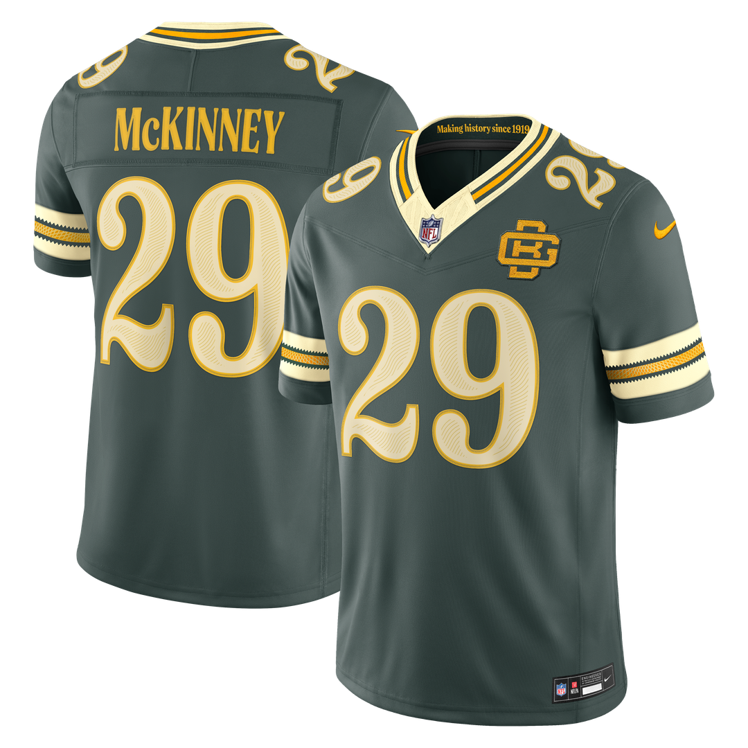 Green Bay Packers Xavier McKinney Nike 2026 Rivalries Collection Stitched Limited Jersey - Green