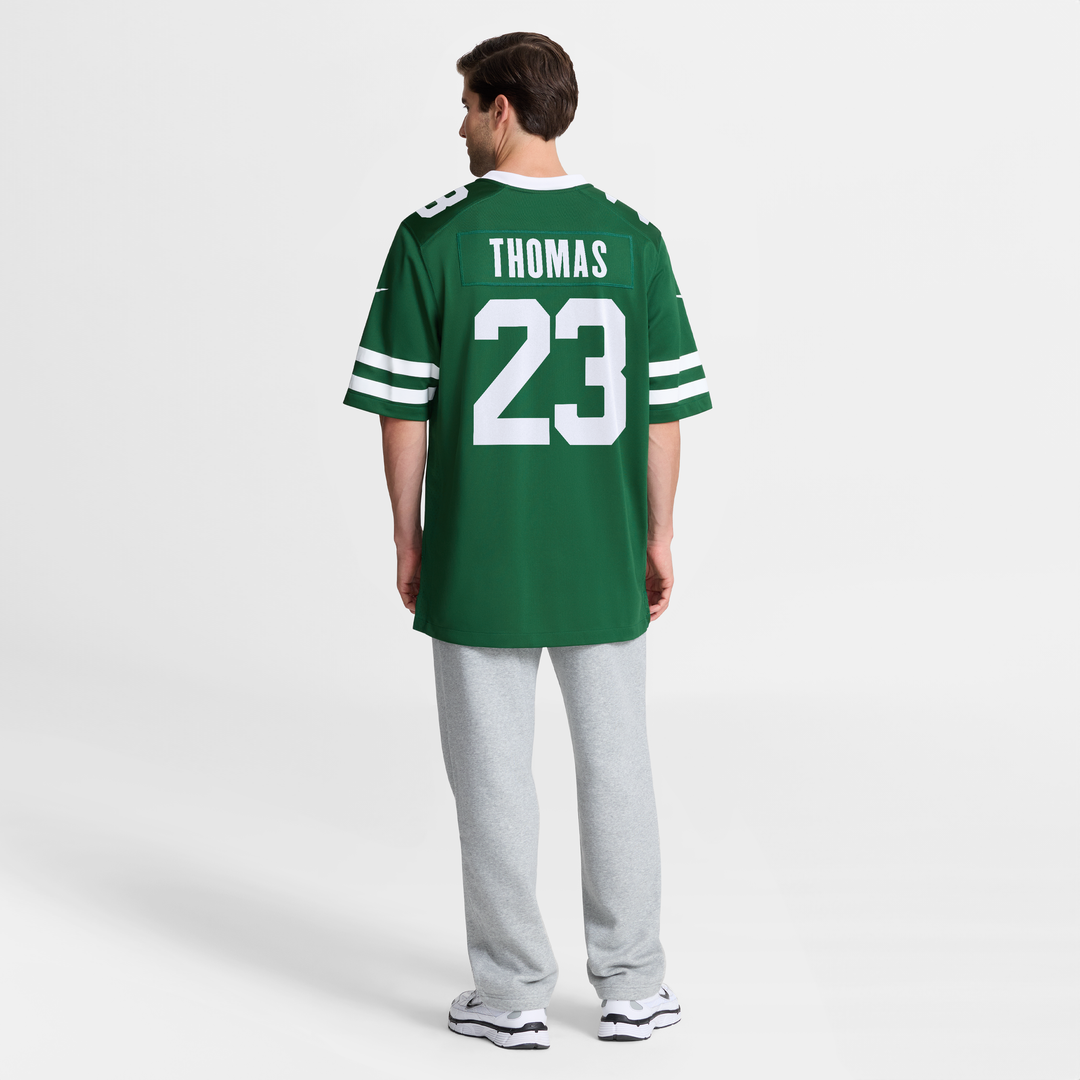 New York Jets Azareye'h Thomas Nike Team Game Jersey - Legacy Green