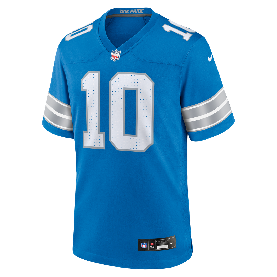 Detroit Lions Isiah Pacheco Nike Team Game Jersey - Blue