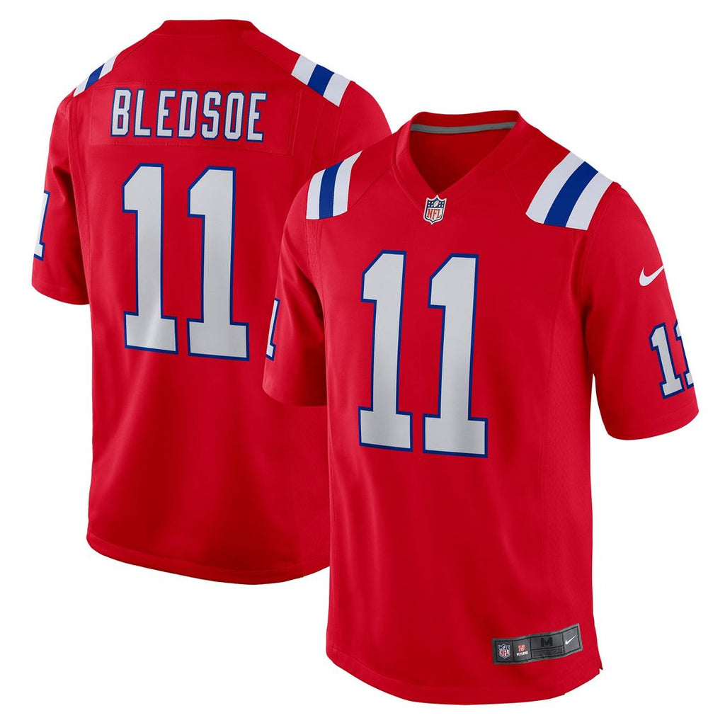 New England Patriots Drew Bledsoe Nike Retired Player Alternate Game Jersey - Red