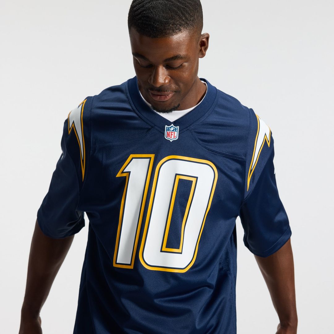 Los Angeles Chargers Justin Herbert Nike Player Game Jersey - Powder Blue