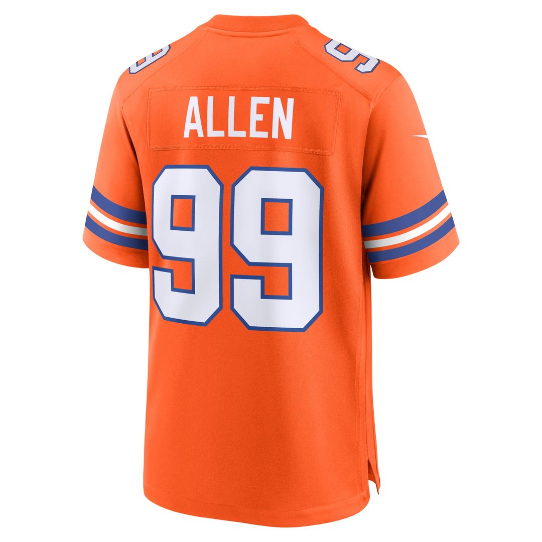 Denver Broncos Zach Allen Nike Alternate Game Jersey - Orange