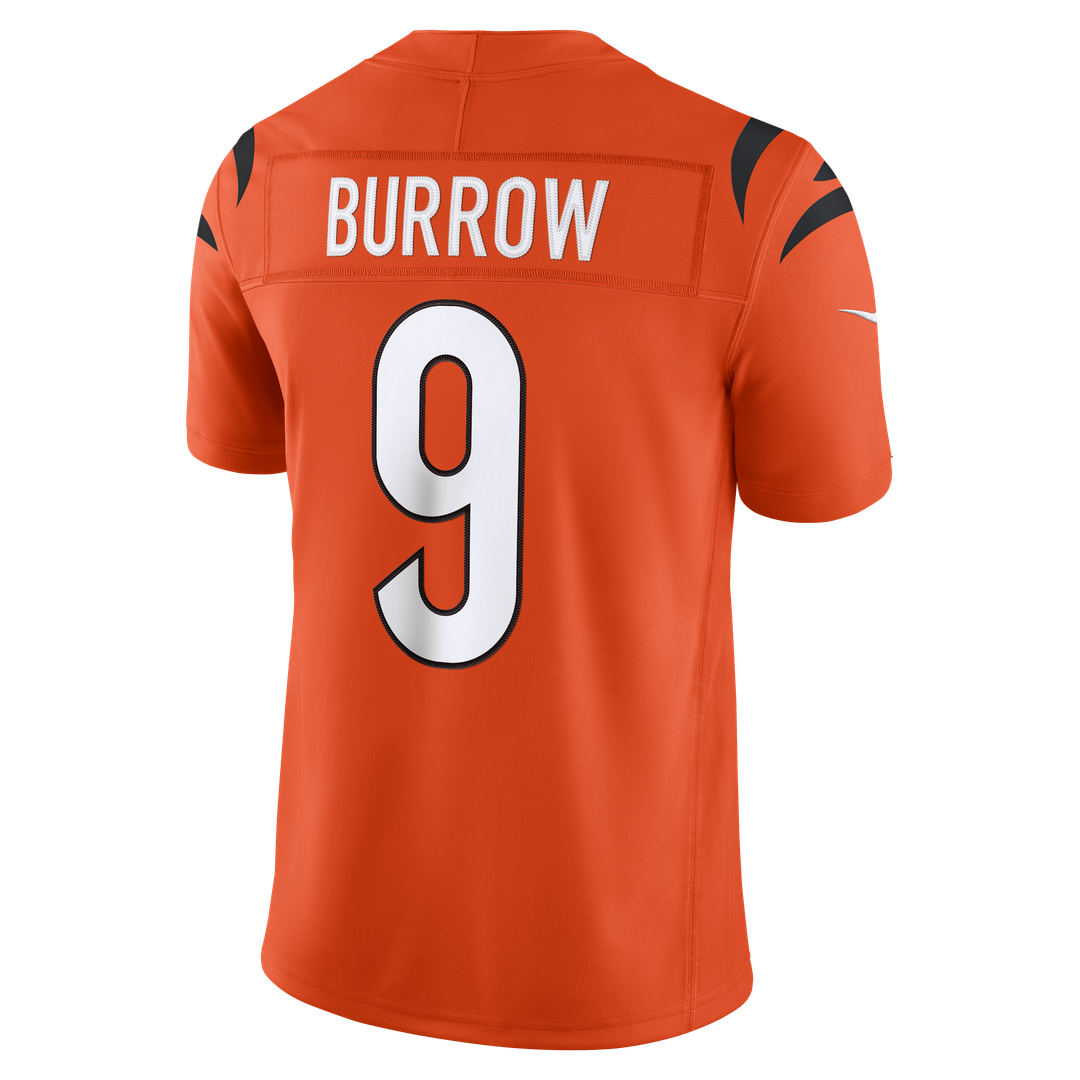 Cincinnati Bengals Joe Burrow Nike Alternate Vapor F.U.S.E. Stitched Limited Jersey - Orange
