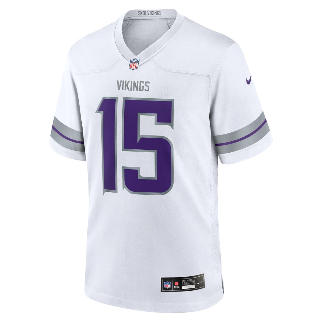 Minnesota Vikings Dallas Turner Nike Game Jersey - Purple