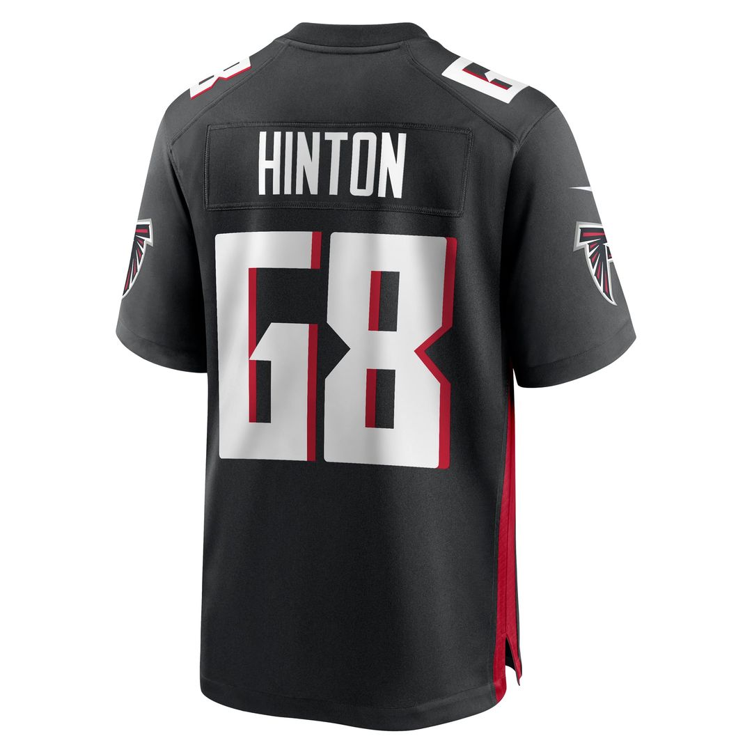 Atlanta Falcons Kyle Hinton Nike Team Game Jersey - Black