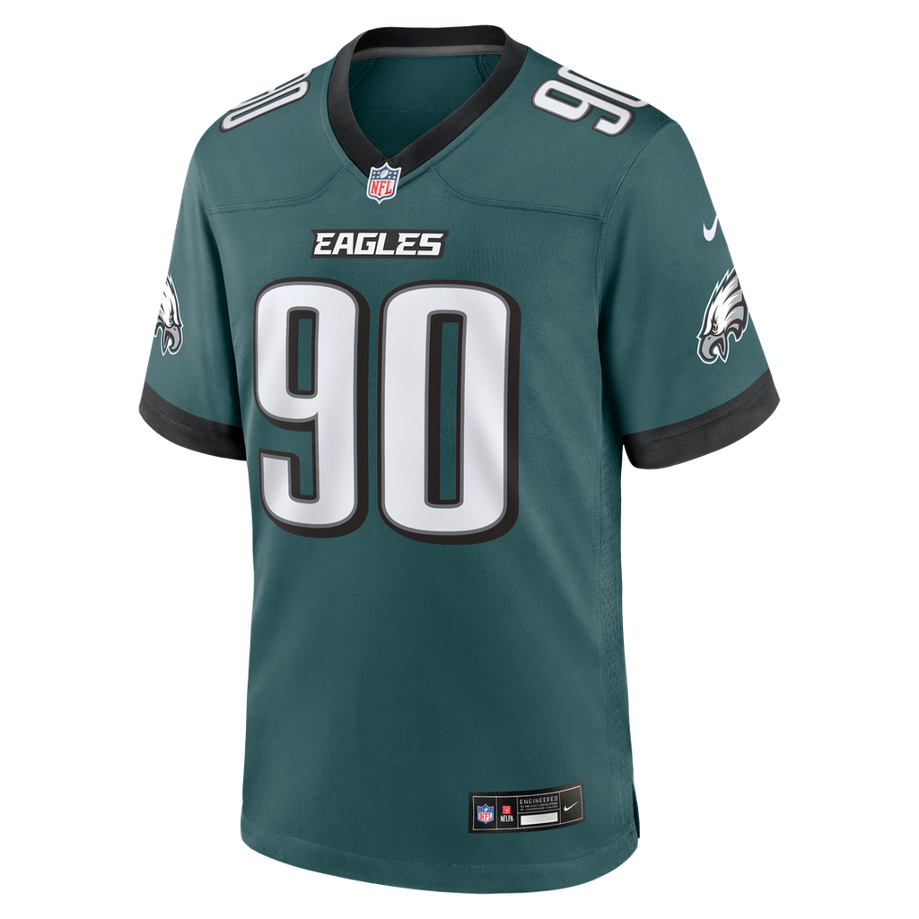Philadelphia Eagles Jordan Davis Nike Team Game Jersey - Midnight Green
