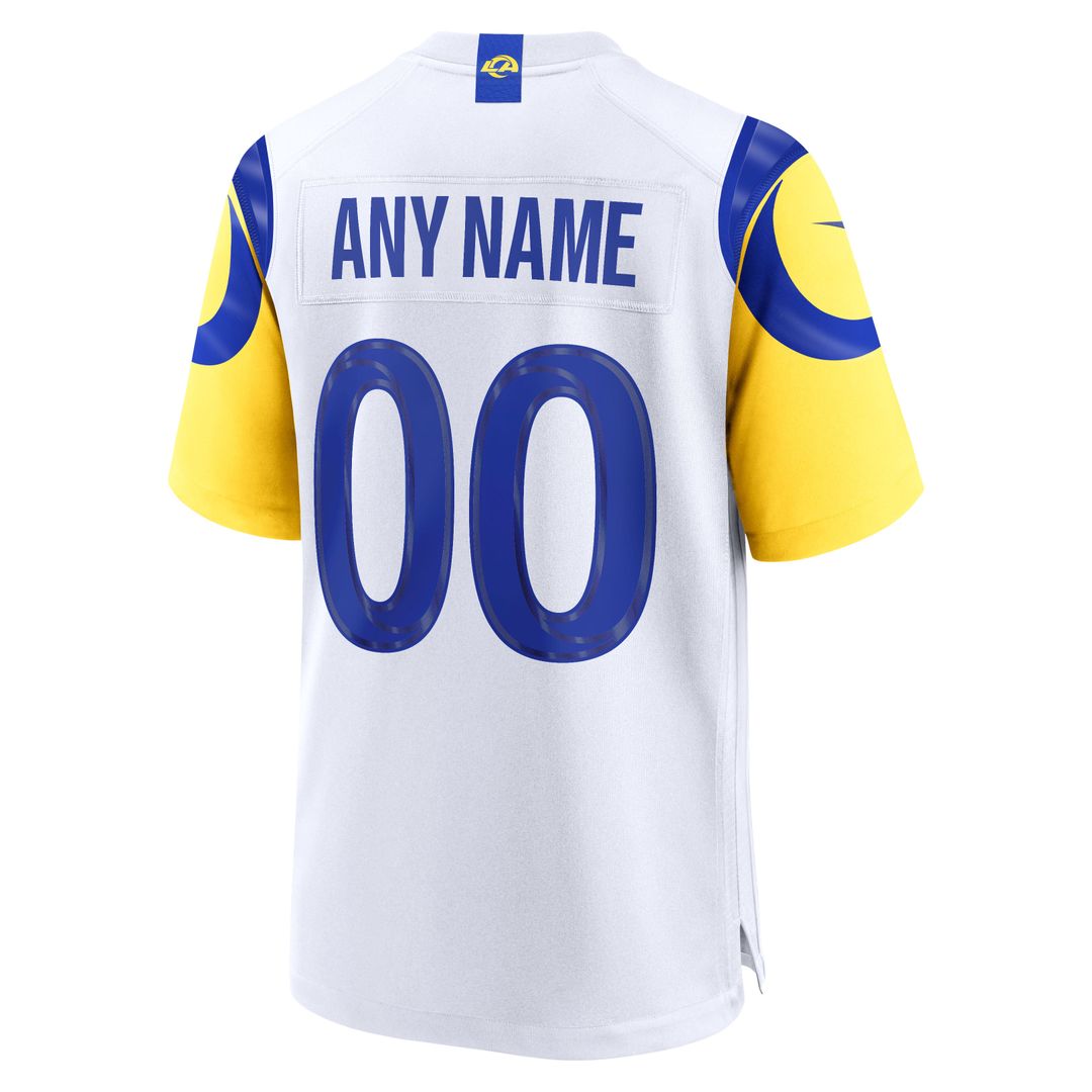 Los Angeles Rams Nike Custom Game Jersey - White