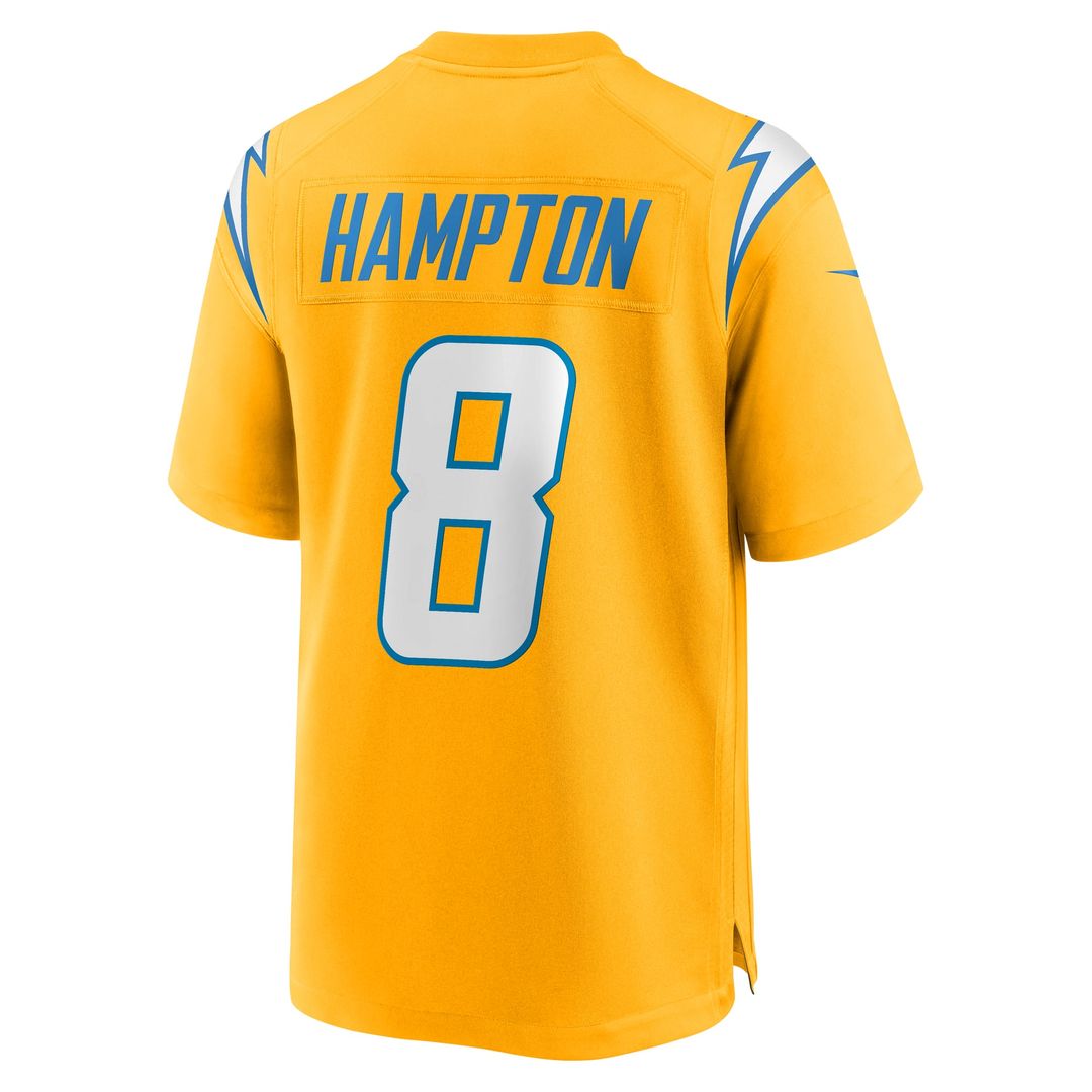 Los Angeles Chargers Omarion Hampton Nike Alternate Charger Power Game Player Jersey - Gold