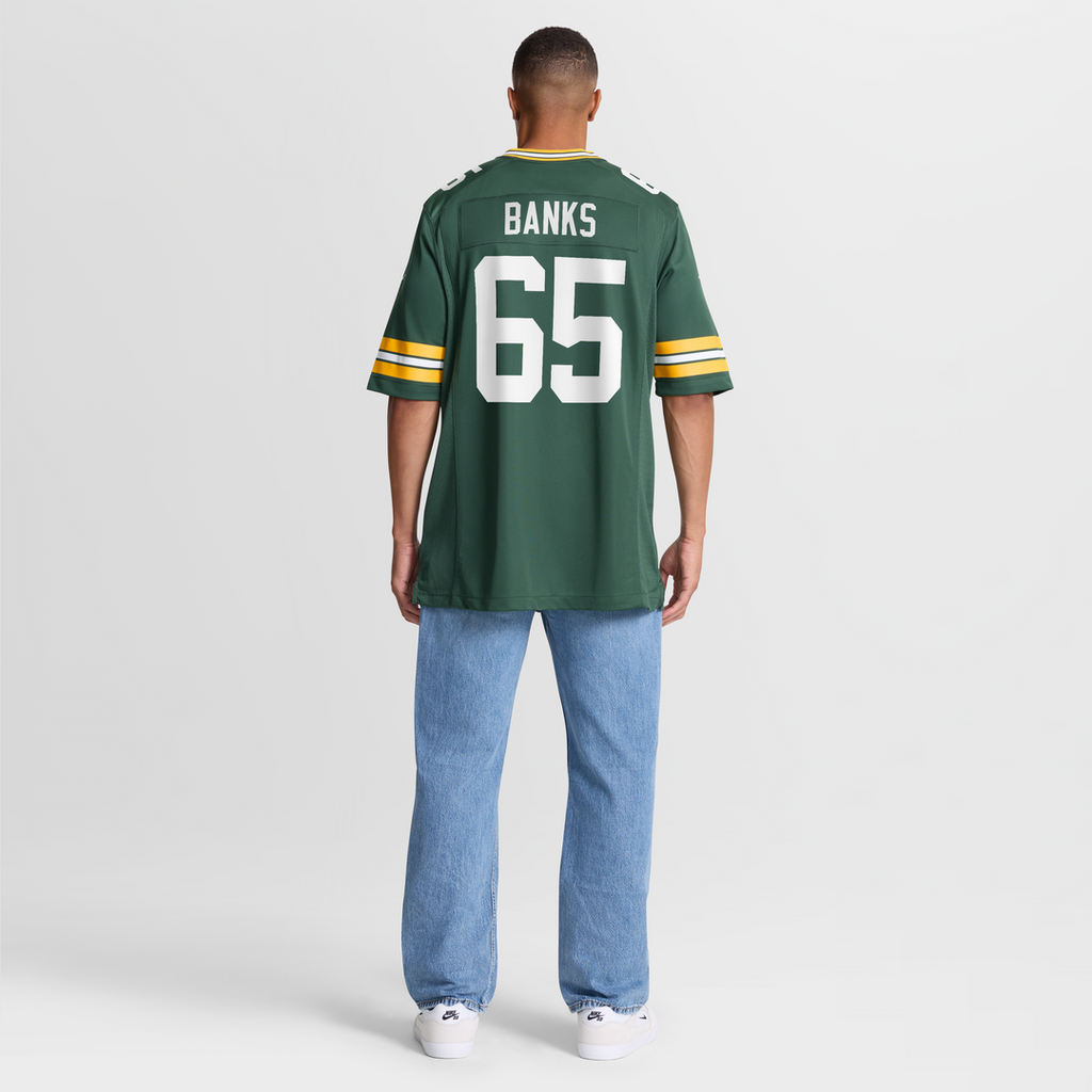 Green Bay Packers Aaron Banks Nike Team Game Jersey - Green