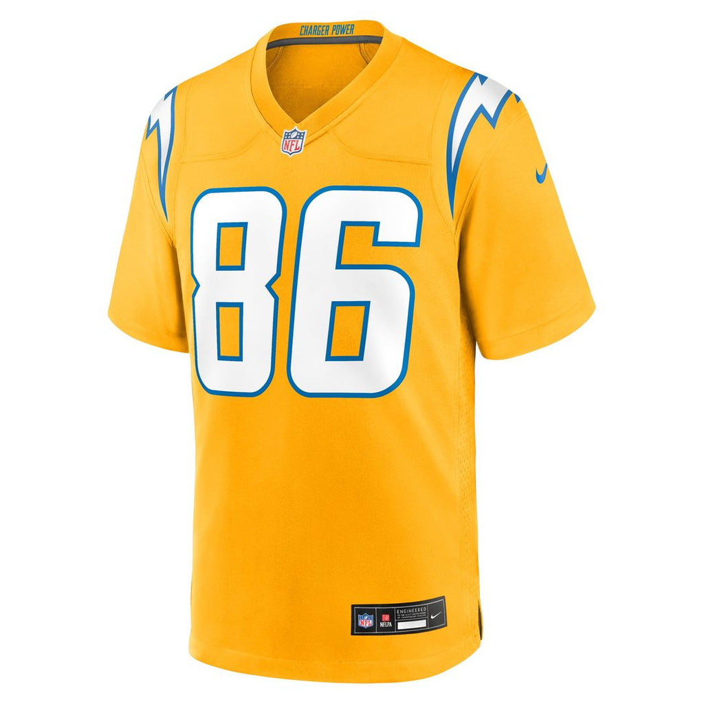 Los Angeles Chargers Oronde Gadsden Nike Alternate Charger Power Game Jersey - Gold